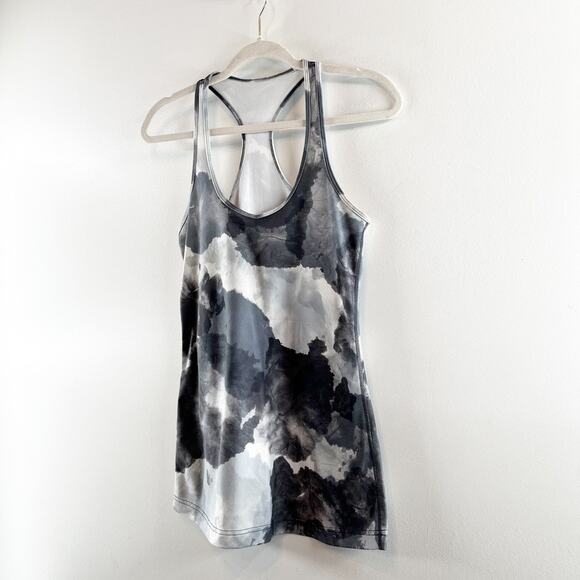 Lululemon Cool Racerback Tank Top Gray White Black Small - Picture 7 of 10